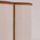 Pair of ecru jute and velvet braid wall lights
