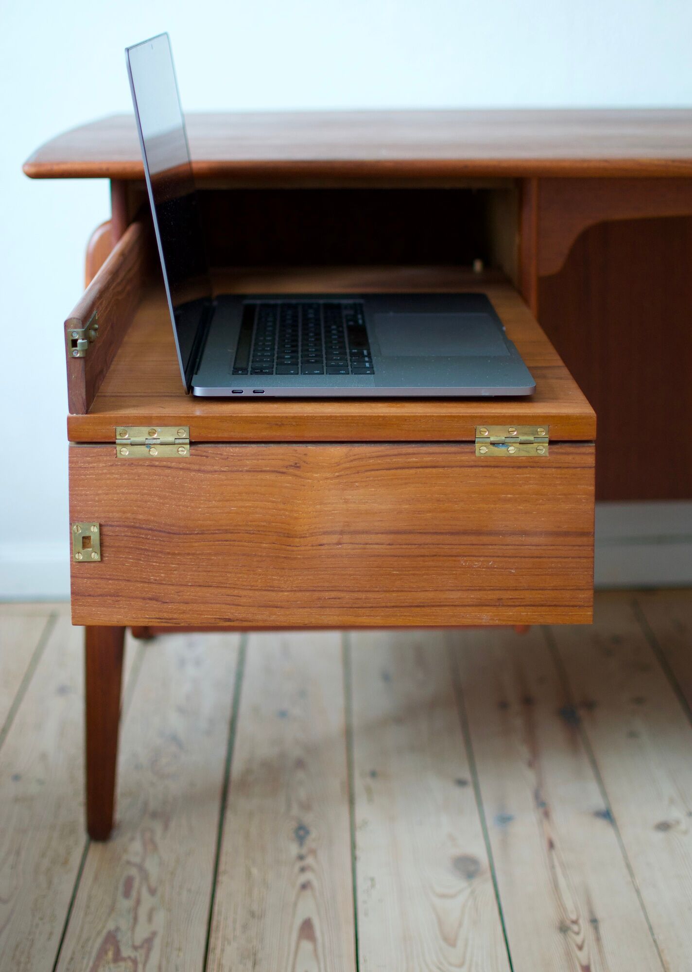 Danish executive teak desk, Svend Aage Madsen, 1960s