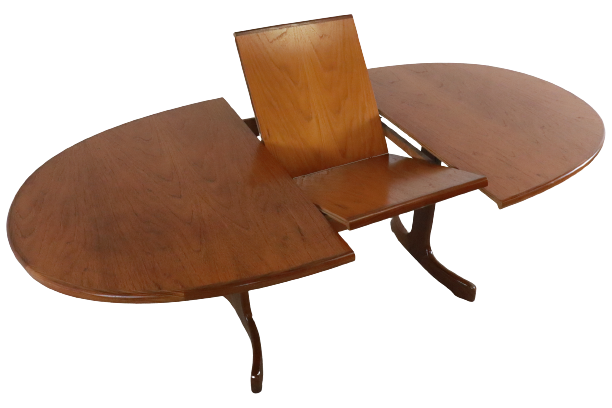 G-Plan oval adjustable table