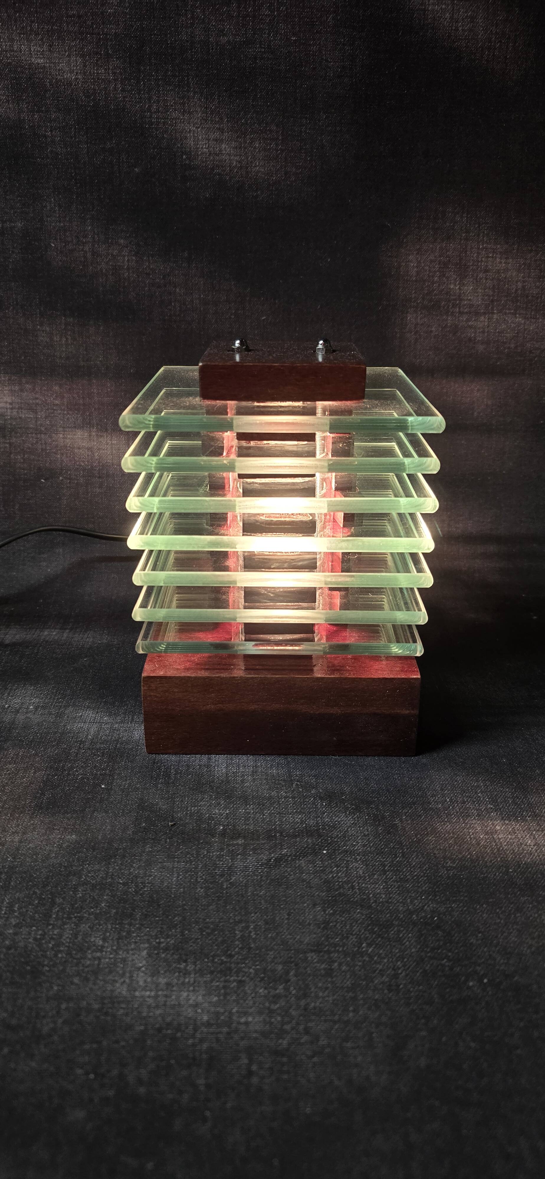 Table lamp, reissue of a model attributed to Desny Demeter.