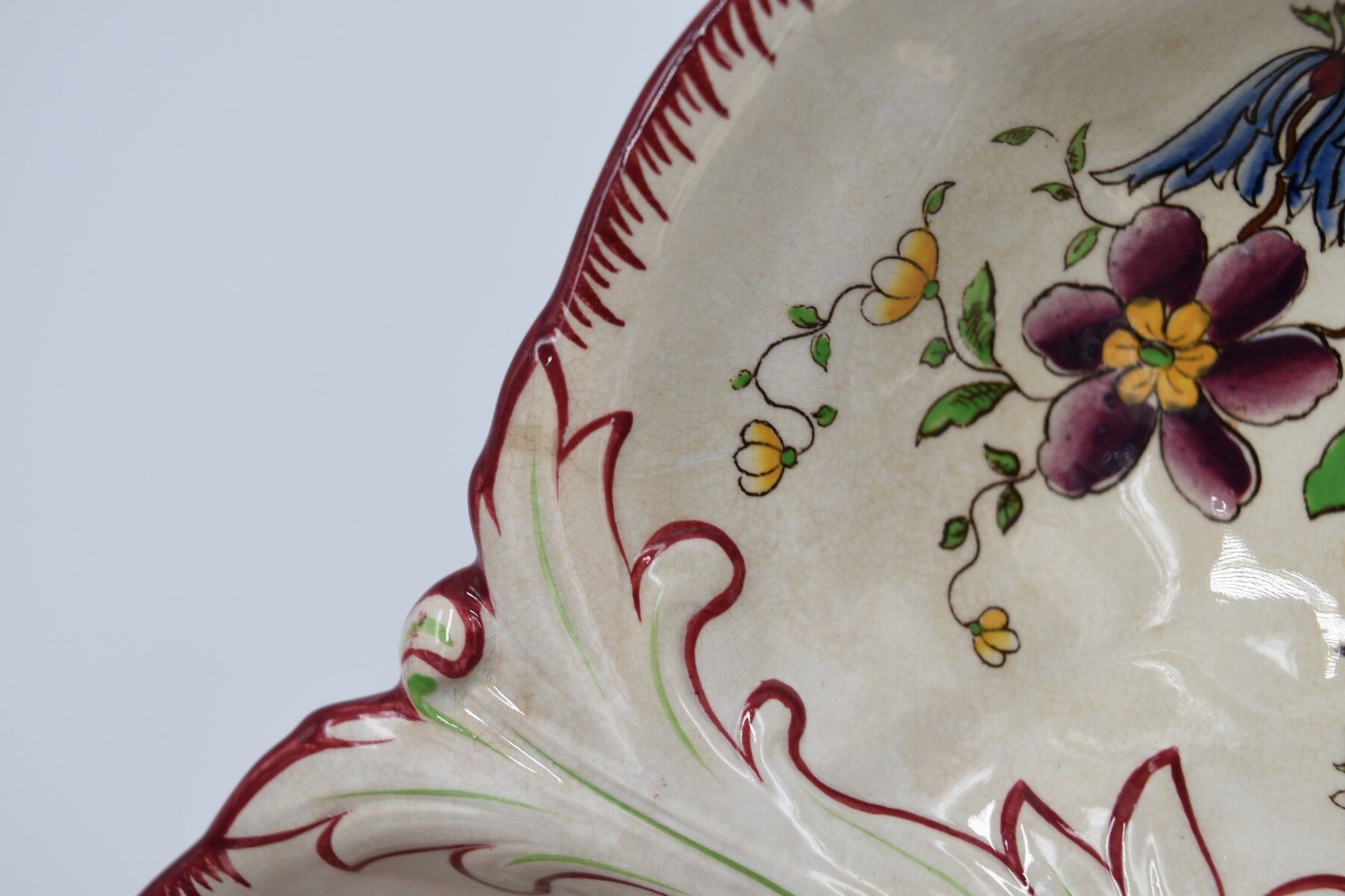 Beggar dish in earthenware from Sarreguemines U&C décor Strasbourg