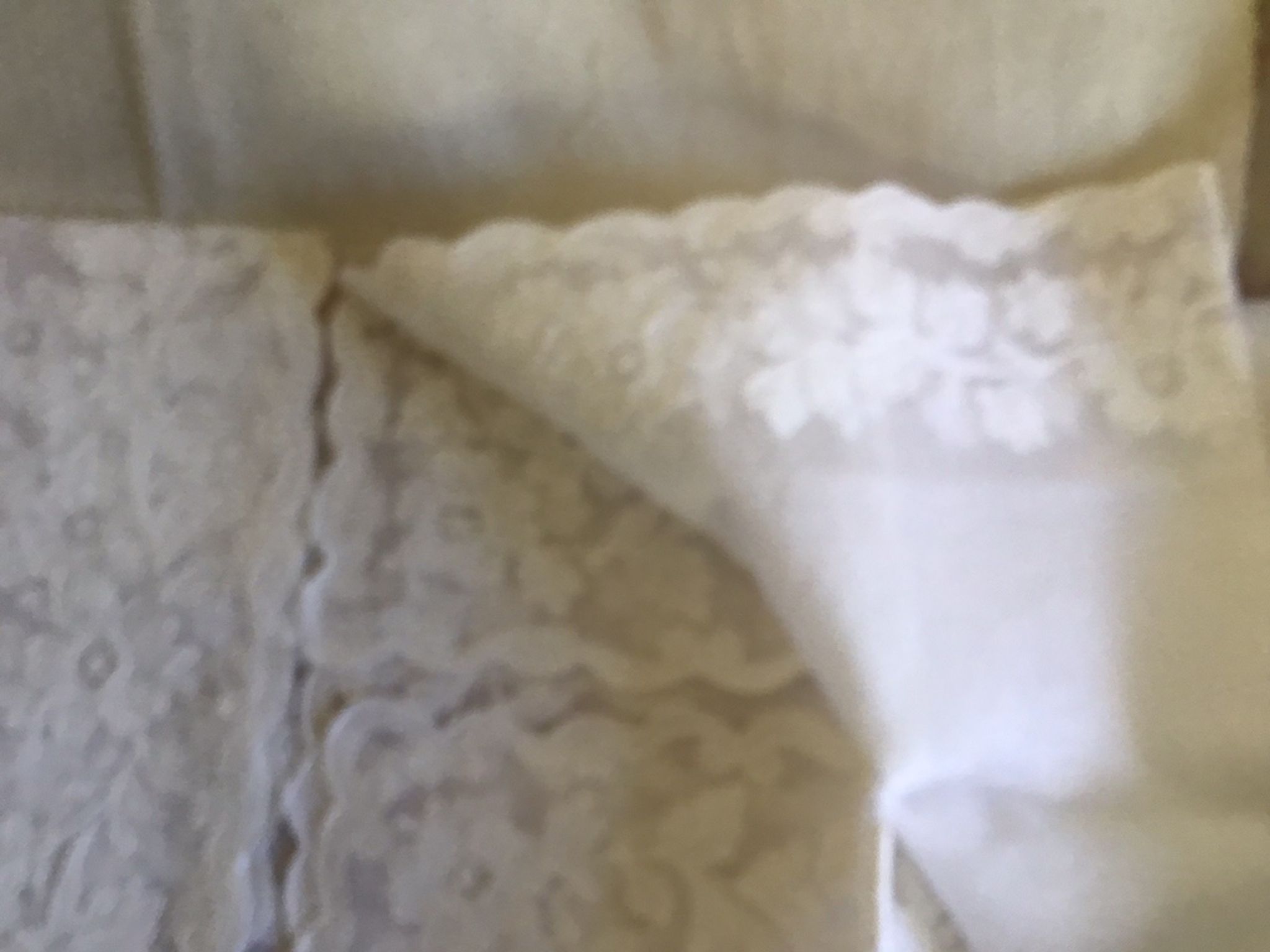 Nappe de cérémonie en organza blanc