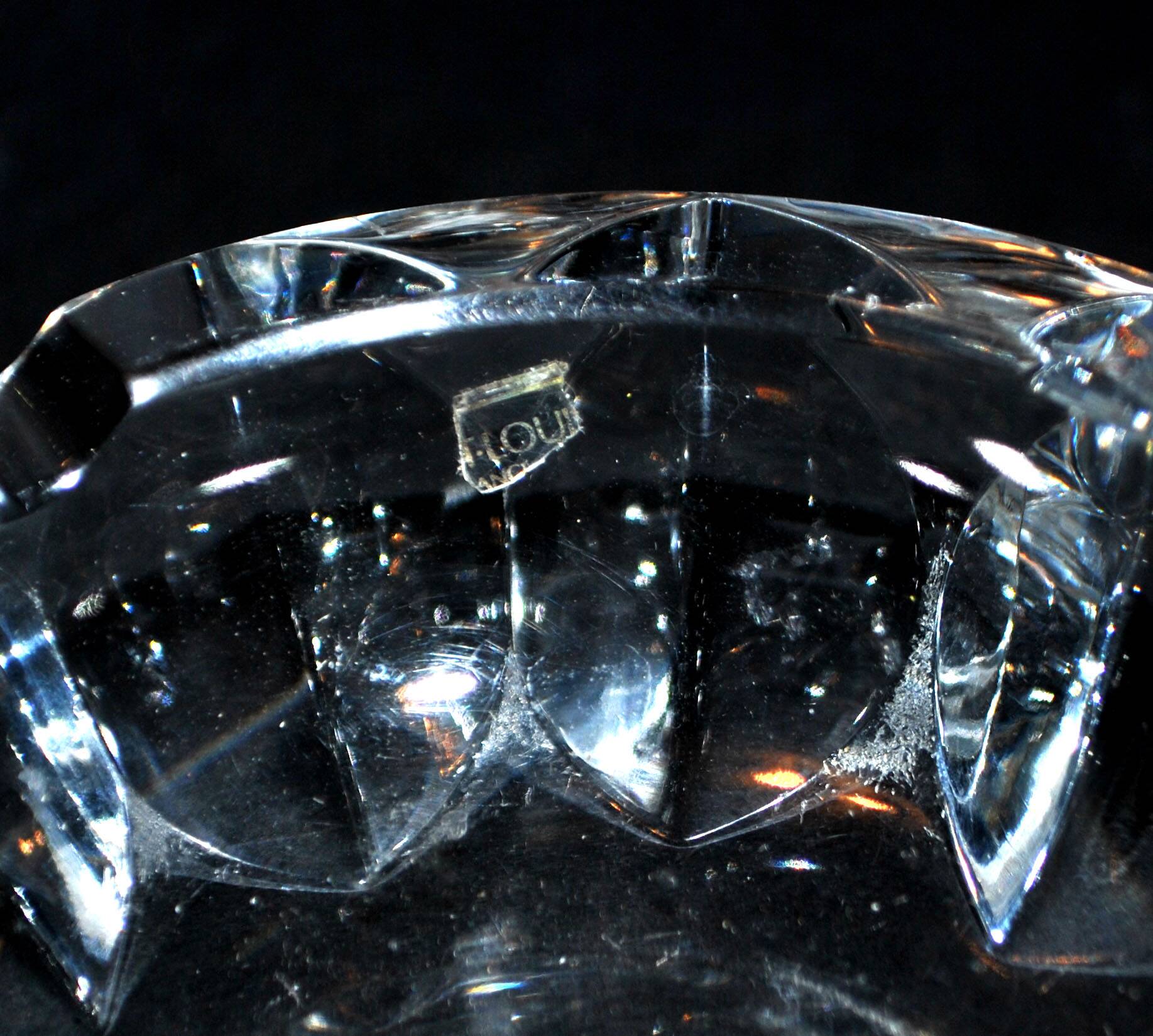 Saint-Louis crystal ashtray 10x4cm