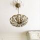 Vintage Palwa suspension in solid brass and crystal.