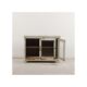 Meuble vitrine patine verte