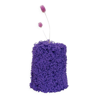 Vase boucles violet