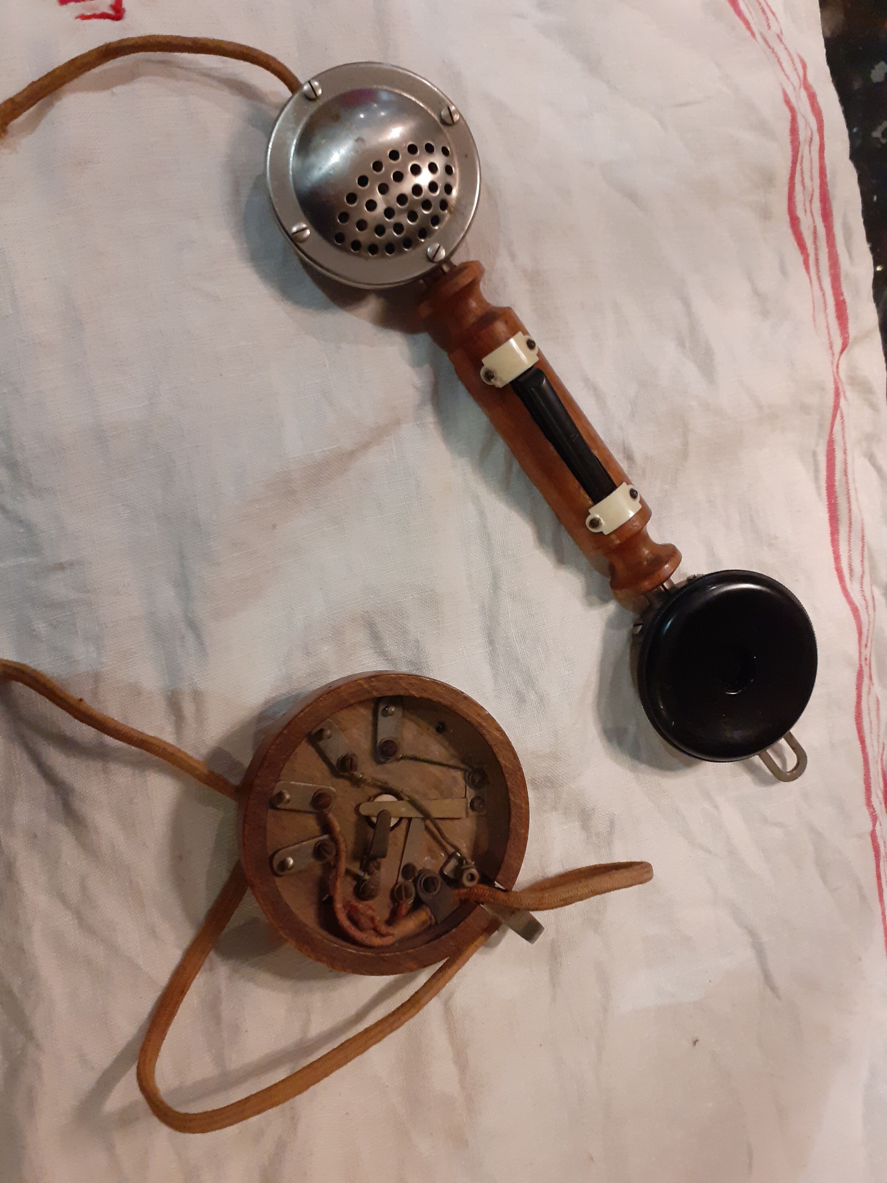 Telephone old wall wood