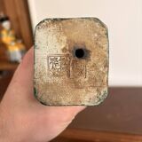 Chinese Porcelain Sculpture of a Manchu Mandarin Qing Pipe Smoker