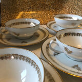 Coffee service with gilding limoges enamels