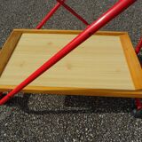 Trolley bar rolling table vintage design 80s