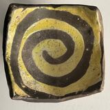 Ashtray in raku, circa 1990/2000