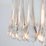 Mid-Century Italian Crystal Teardrop Chandelier, 1960s