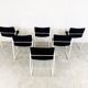 Postmodern cirkel dining chairs by Metaform, 1980s, Set of 6
