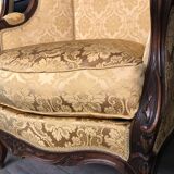 Pair of Louis XV armchairs in walnut