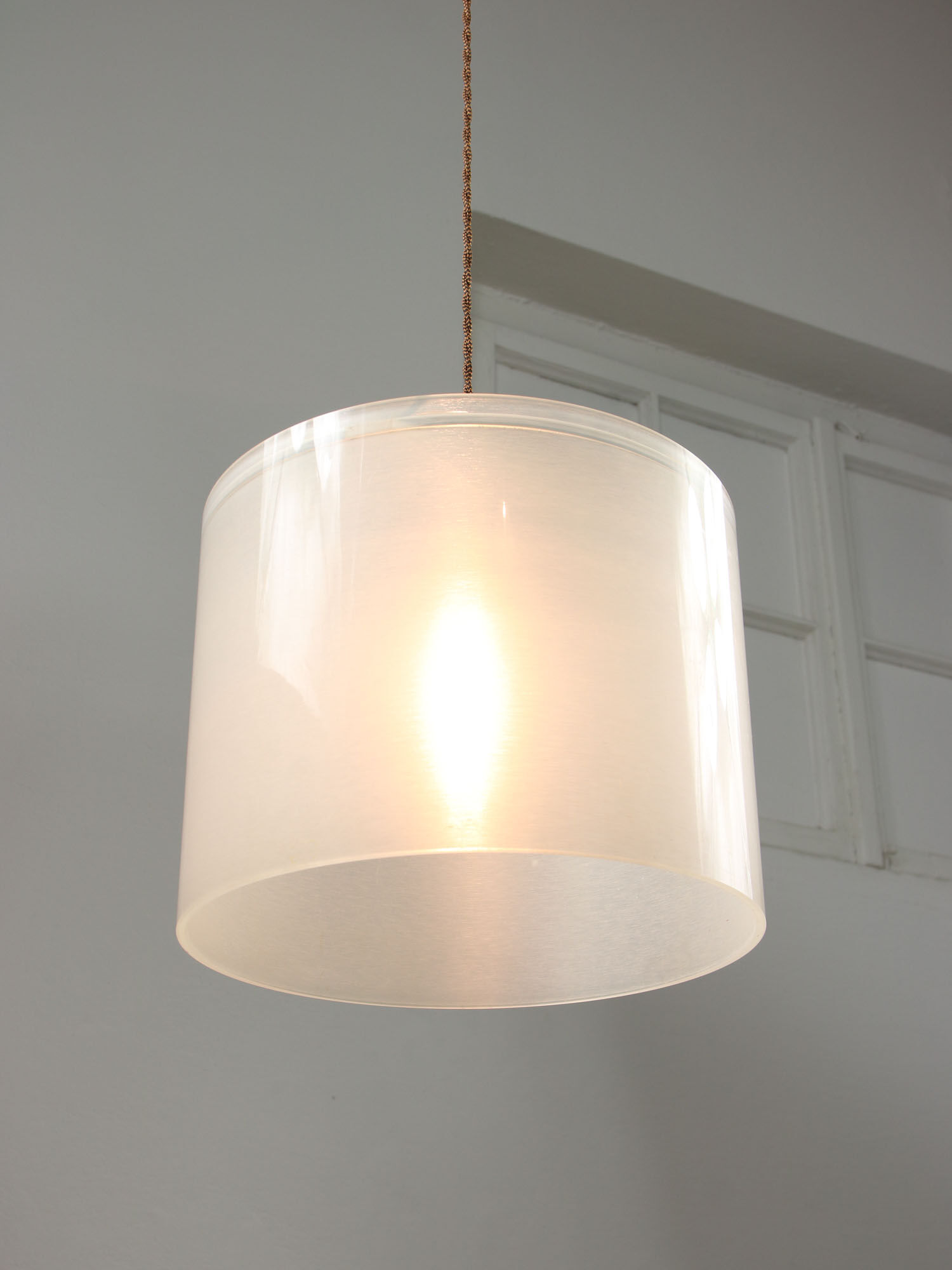 Italian vintage plexiglass pendant lamp, 80s