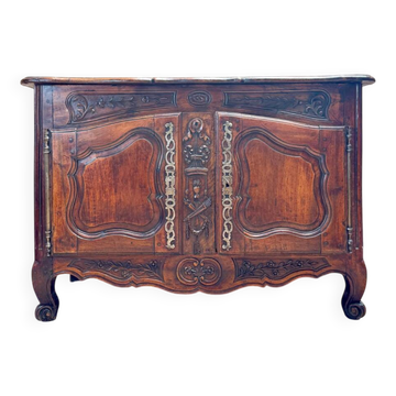 Buffet provençal en noyer d’époque Louis XV XVIII