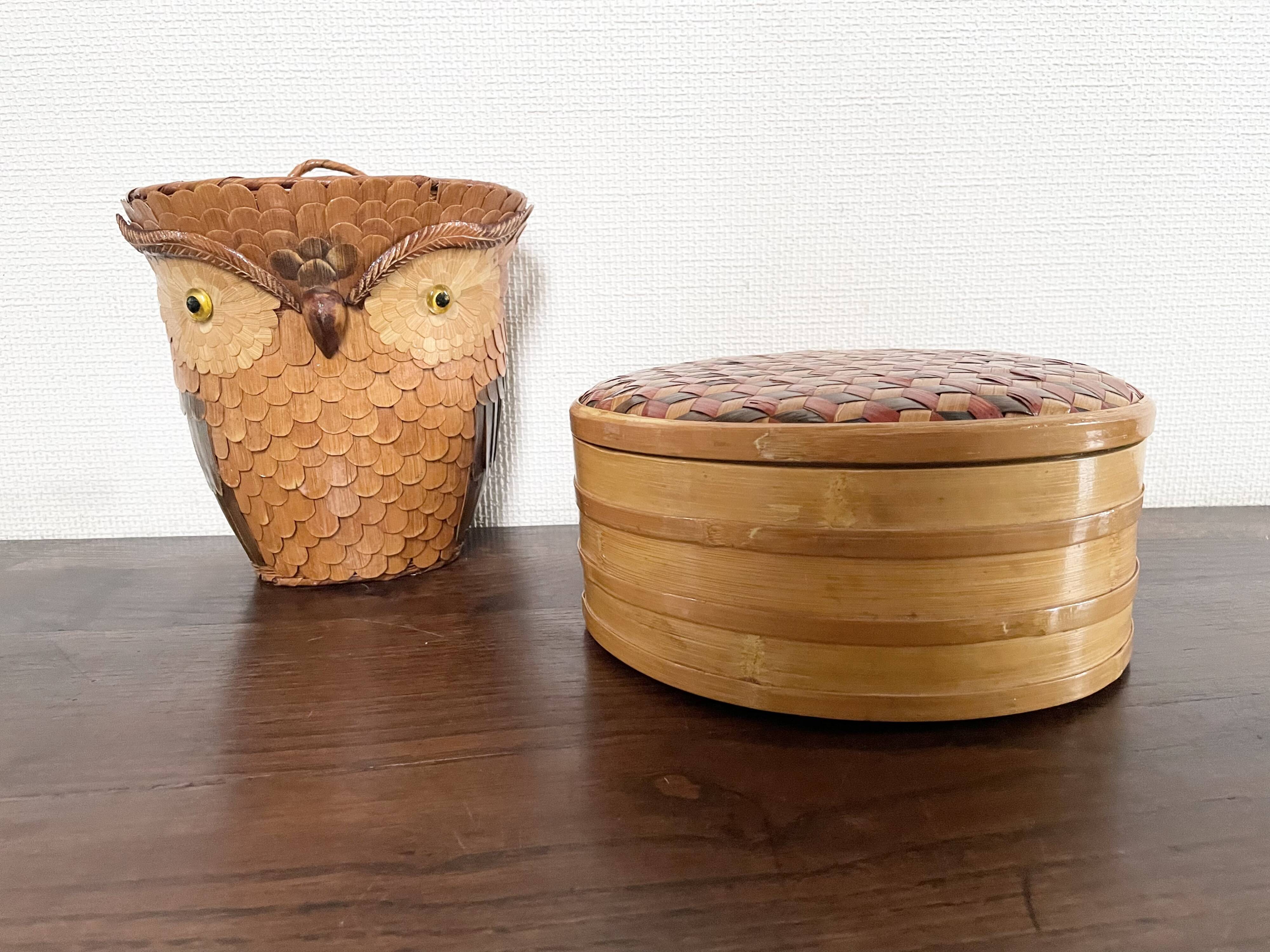 Bamboo owl basket