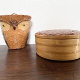 Bamboo owl basket