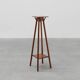 Art Deco tall oak wooden console or pedestal, France 1920s