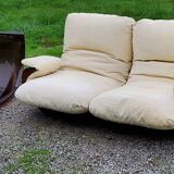 Michel Ducaroy Ligne Roset Marsala model designer sofa and 1970s armchair shell