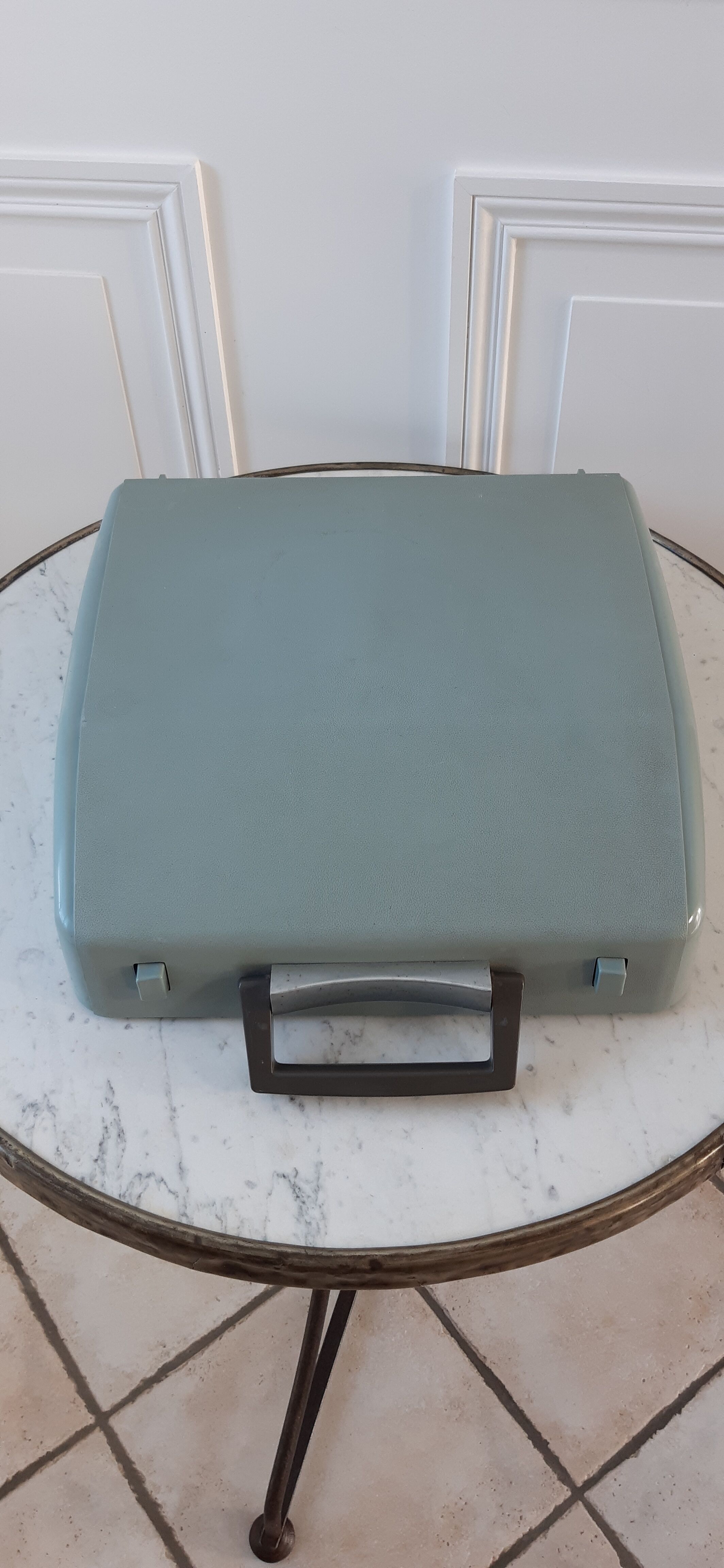 Aqua blue typewriter Brother industries 60s