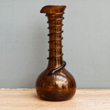 Amber blown glass vase -fiole
