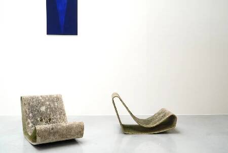 Willy Guhl, Eternit Patinated Loop Chair