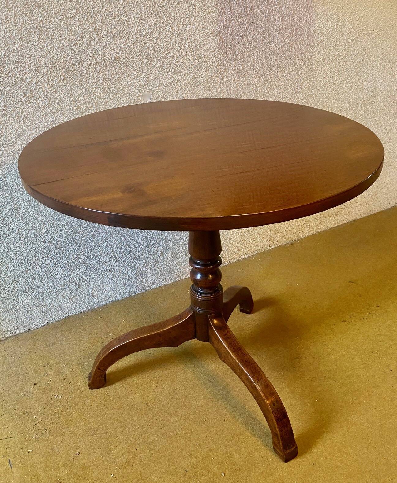 Cherry wood wine table.