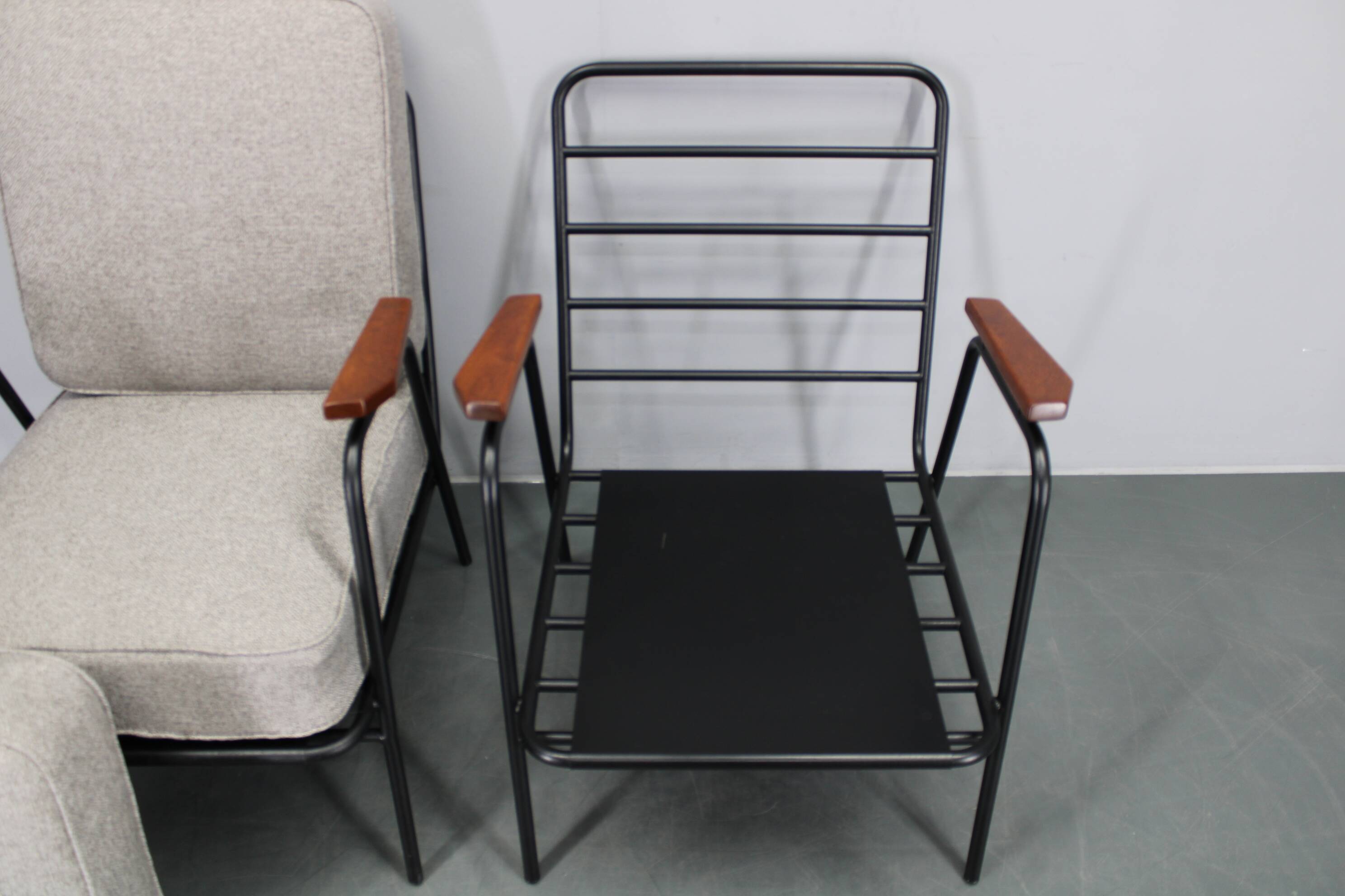 1950s pair of rare restored armchairs by RAWI, Netherlands