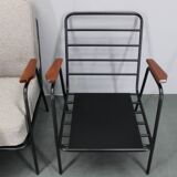 1950s pair of rare restored armchairs by RAWI, Netherlands