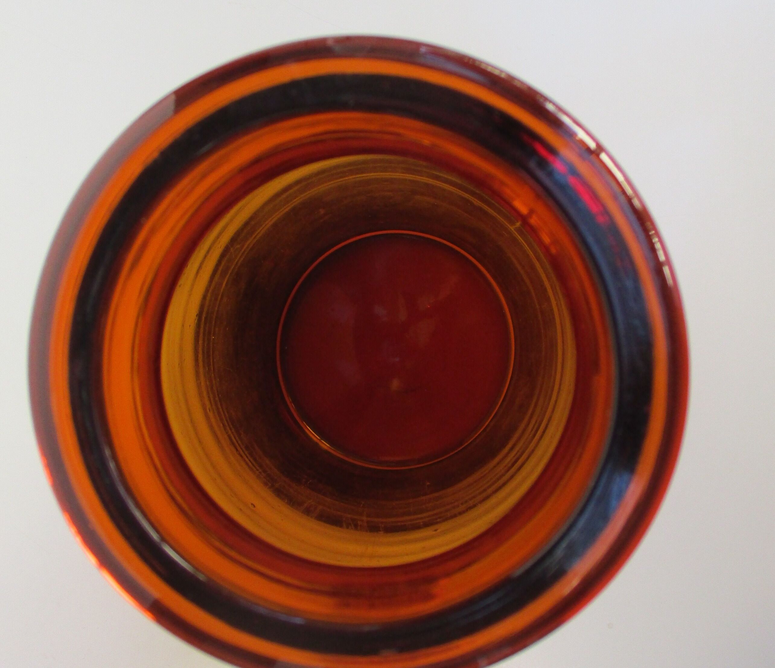 Lot of 3 old amber glass bottles