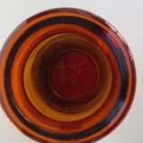 Lot  de 3 flacons anciens en verre ambré