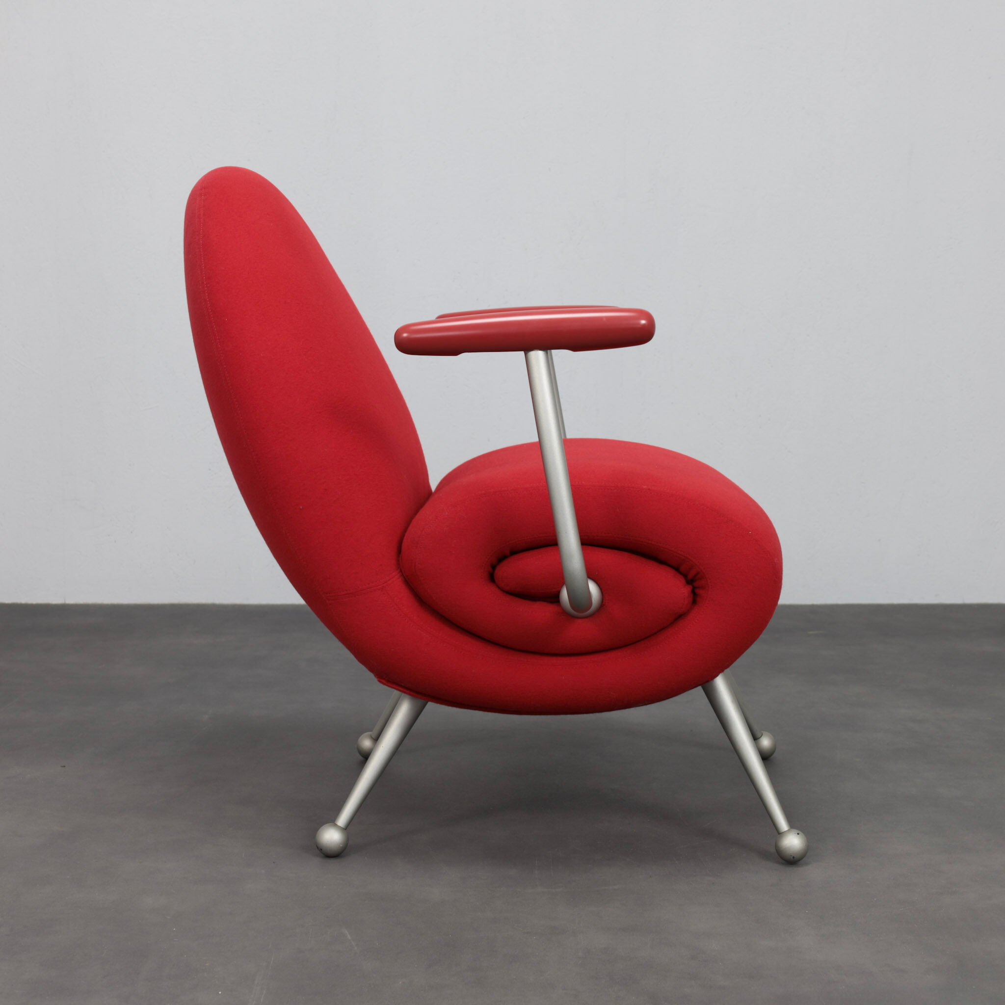 Chiocciola lounge chair by Roberto Semprini for Arredaesse, 1994