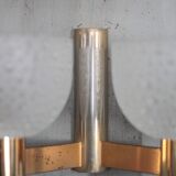 vintage wall light, golden metal and bubbled glass wall sconce, lighting, decor