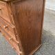 Vintage Louis XIV commode from the 1950s in dark oak.