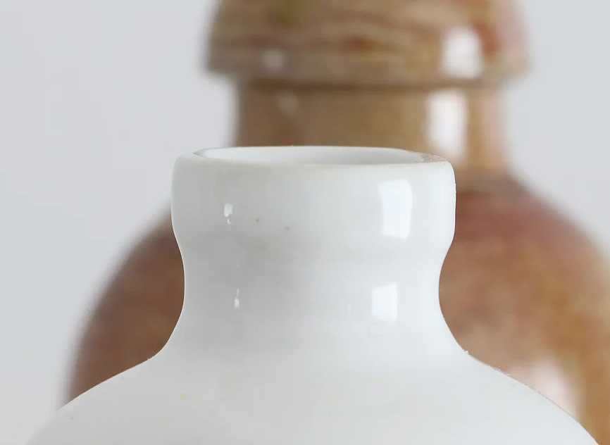 White ceramic bottle