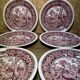 Series of 6 plates, villeroy and boch rusticana collection, chic countryside