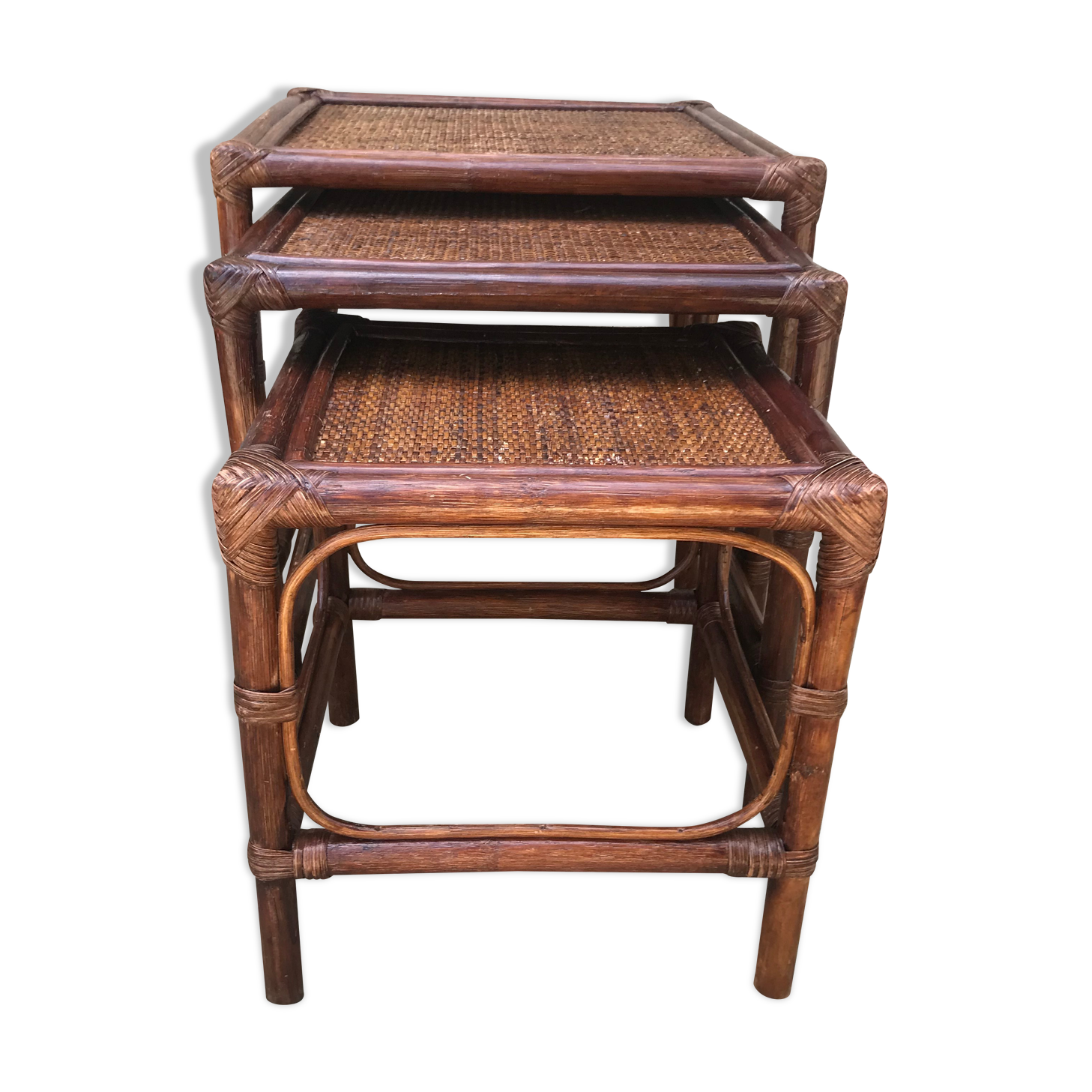 Bamboo trundle tables