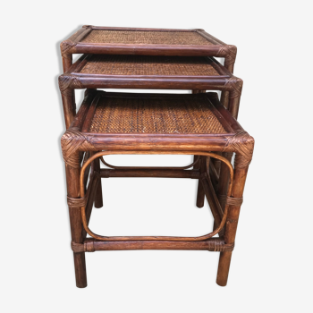Bamboo trundle tables