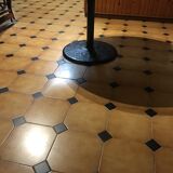 Table round tray in solid wood