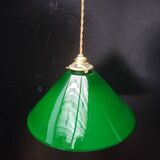 Green opaline pendant light