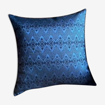 Midnight blue Kachin cushion