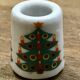 Mini German porcelain fir candle holder