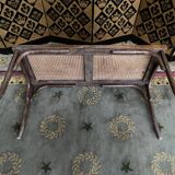 Piano bench in cannage