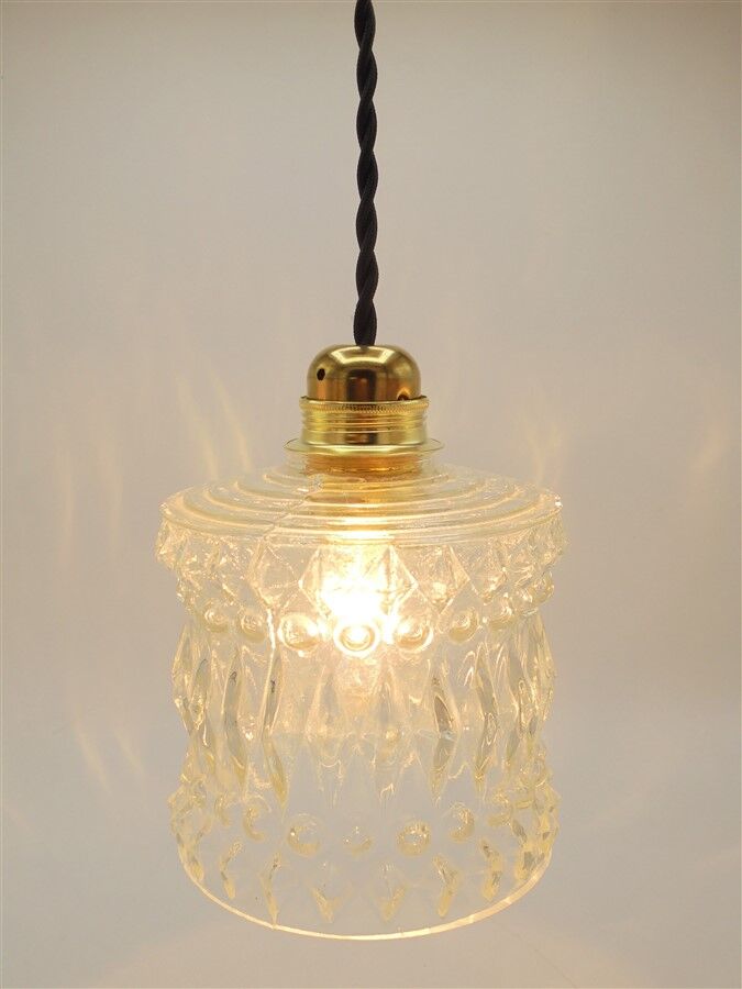 Cylindrical glass hanging