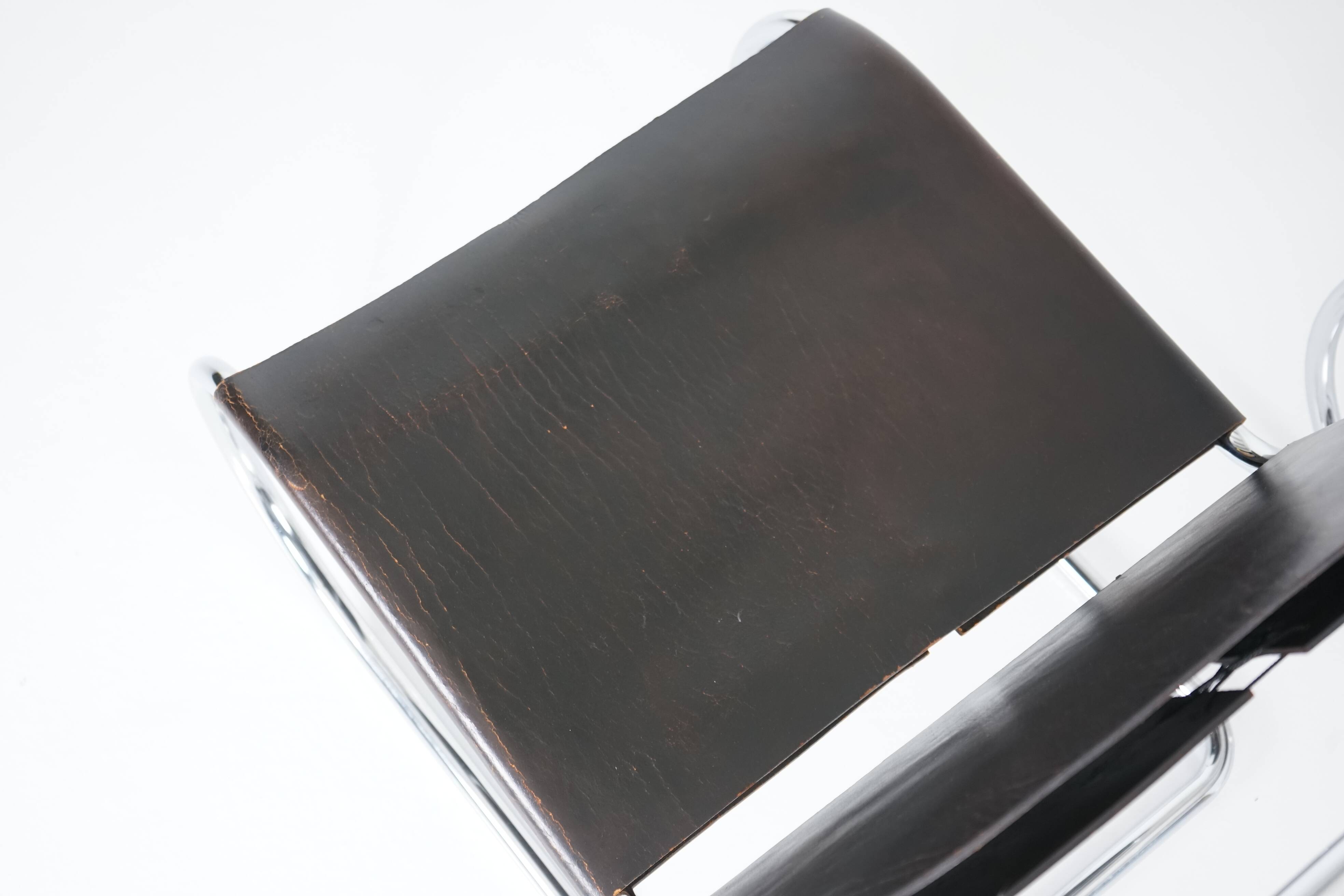 MR30/5 Tubular Steel Arm Chair by Ludwig Mies van der Rohe for Knoll Set of