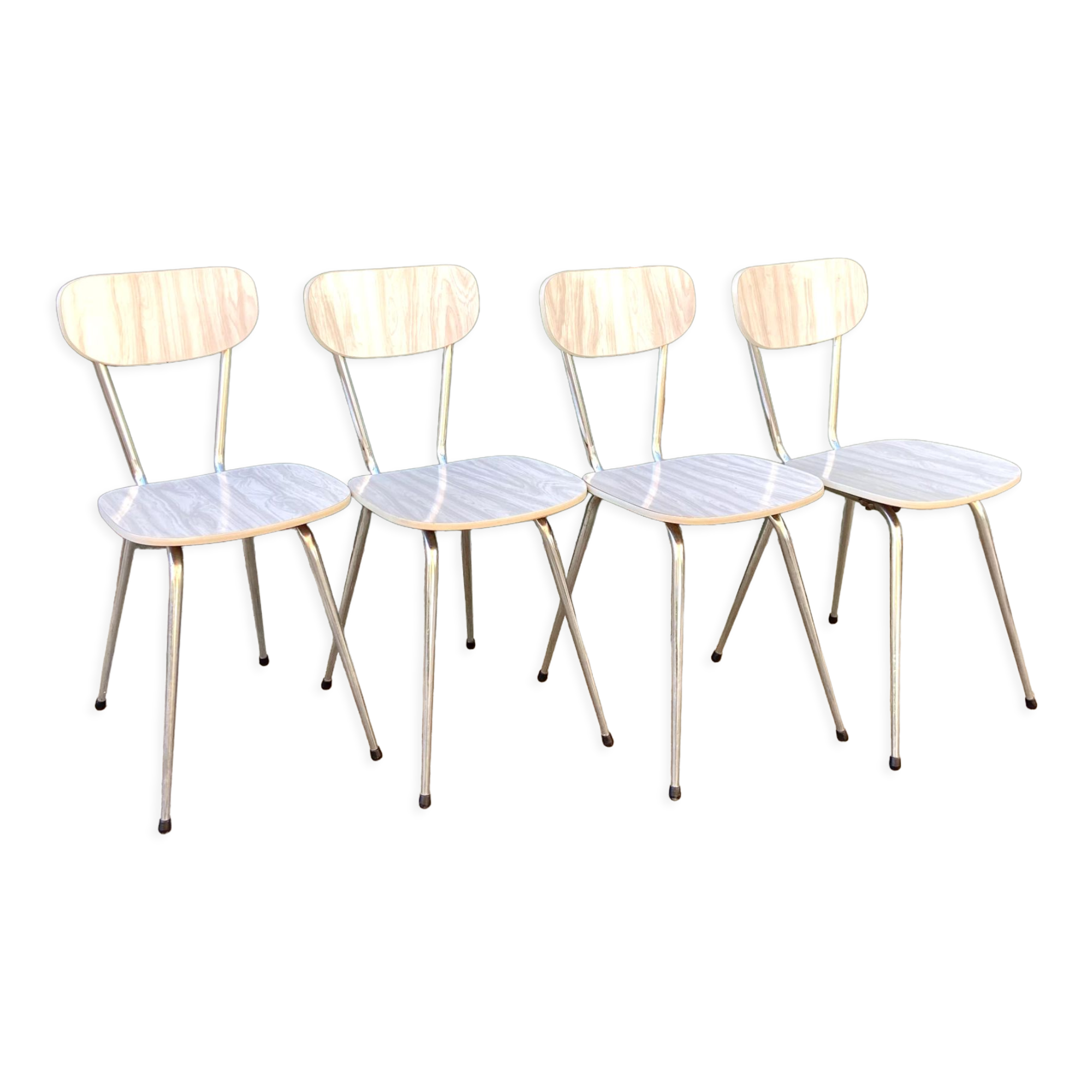 Set of 4 chairs in formica