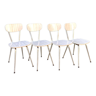 Lot de 4 chaises en formica