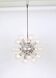 Large chrome space-style Atomium Sputnik chandelier by Kalmar, Austria, 1970s.
