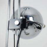Chromed metal floor lamp. 1970s.